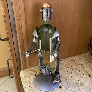Golf Frustration Wine Bottle Holder H&K Steel Sculpture